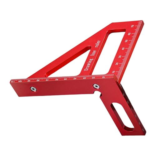 Escuadra triangular para carpintería 45 y 90 grados miniatura 5