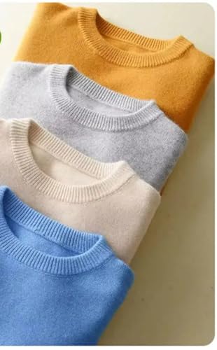 Men Wool Cotton Blended Thick Pullover Sweater Fall-Winter Crew Neck Knitted Jersey Jumper3
