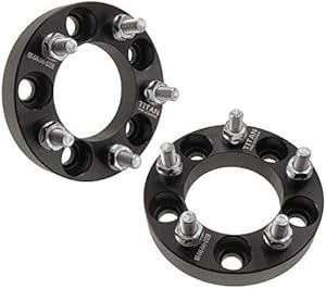 25mm (1" Inch) Wheel Spacers | 2pcs | 5x4.5 or 5x114.3 | 12x1.5 Studs Forged Billet