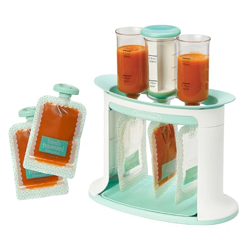 Image of Infantino Squeeze Station for Homemade Baby Food, Pouch Filling Station for Puree Food for Babies and Toddlers, Dishwasher Safe and BPA-Free