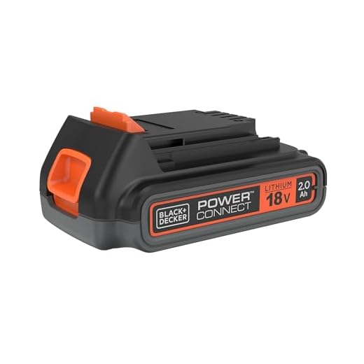 Black+Decker Li-Ion Slidepack Akku (18V 2,0Ah, passend für alle Black+Decker 18V-Gartengeräte) BL2018