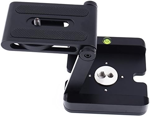 Black Z Flex Tilt Folding Quick Release Plate Stand Mount for Tripod Camera CO for Tripod,Monopod,Slider,DSLR Camera,Camcorder