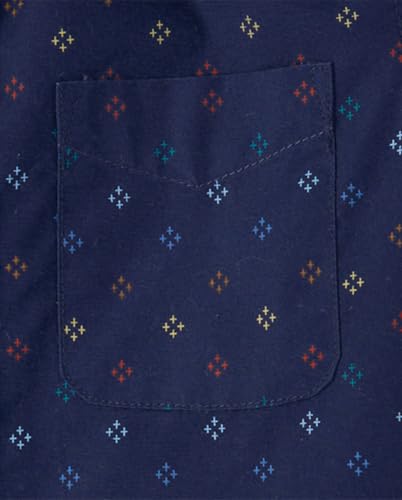 Image of The Children's Place Boys' Short Sleeve Poplin Button Down Shirt