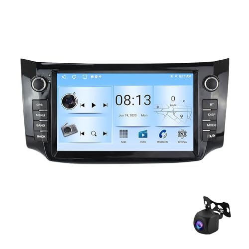 Autoradio Android 13 4 Go + 64 Go Nissan Sylphy 2012-2018 avec commandes au volant et système Dab