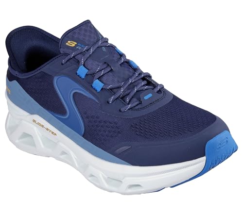 Skechers Skechers Men's Glide-Step Altus Hands Free Slip-in Sneaker,Navy/Blue,14