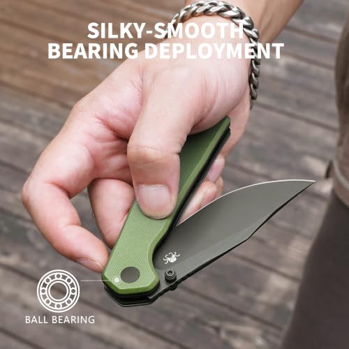 Image of Lancet Pocket Knife, Swedish 14C28N EDC Knife, G10 Folding Knives