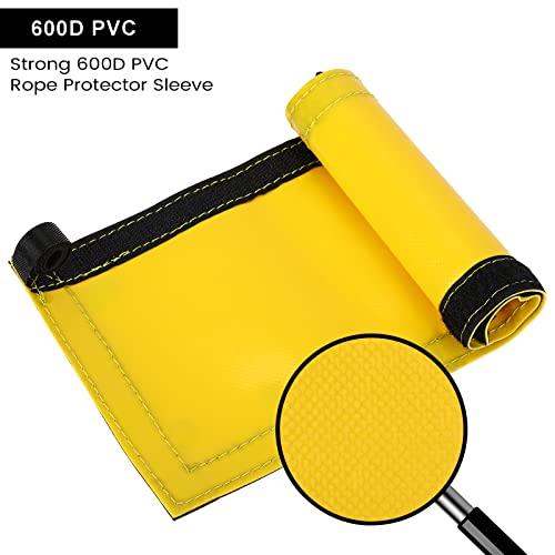 Wildken Rope Protector Rock Climbing Arborist Rope Protector Sleeve Rappelling Abseiling Equipment (Yellow) #TOP3