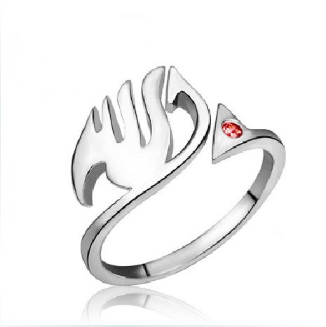 CoolChange Anillo de Plata Stirling 925 con Logo Fairy Tail