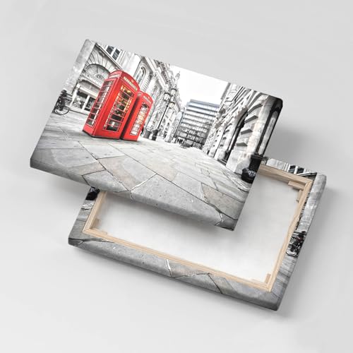 Toile cabines téléphoniques Londres 30x20 cm pour masquer un mur vide