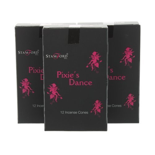 Stamford Inc. Black 3 Packs Of Stamford Range Incense Cones - Pixie's Dance