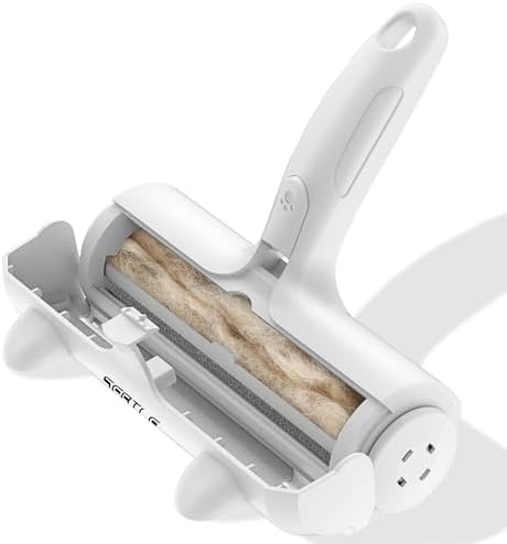 Sebtle Pet Hair Remover Roller,Reusable Animal Hair Removal Brush for Dogs and Cats,Lint Remover Easy to Clean Pet Fur from Carpet,Sofa,Bedding,Furniture and Rugs-Grey