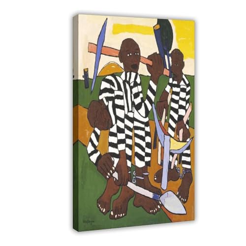 Impression sur toile Chain Gang William H. Johnson | Cadre déco mural pour salon et bureau