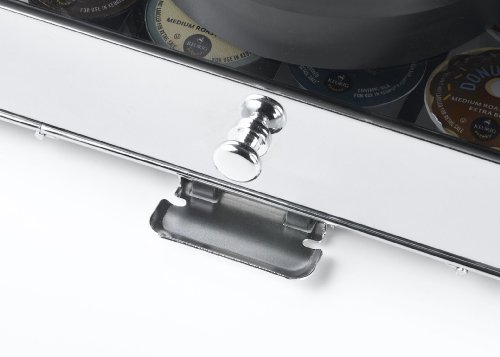 Nifty 6470 Keurig Brewed Glass Top K-Cup Rolling Drawer,Nickel