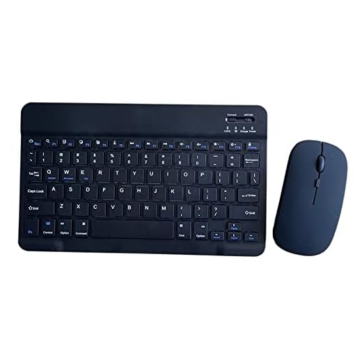 Conjunto Teclado E Mouse Bluetooth Portátil 10 Polegadas (Preto)