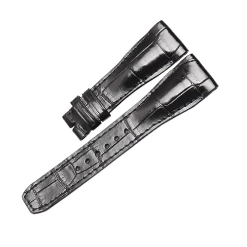 XNJIADVSY Compatible con correa de reloj piel cocodrilo BAUME & MERCIER HAMPTON MOA10019(26mm)