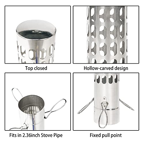 Firehiking Stovepipe Spark Arrestor Chimney Rain Cap For 2.36Inch/6Cm Stainless Steel Stove Pipe #TOP2