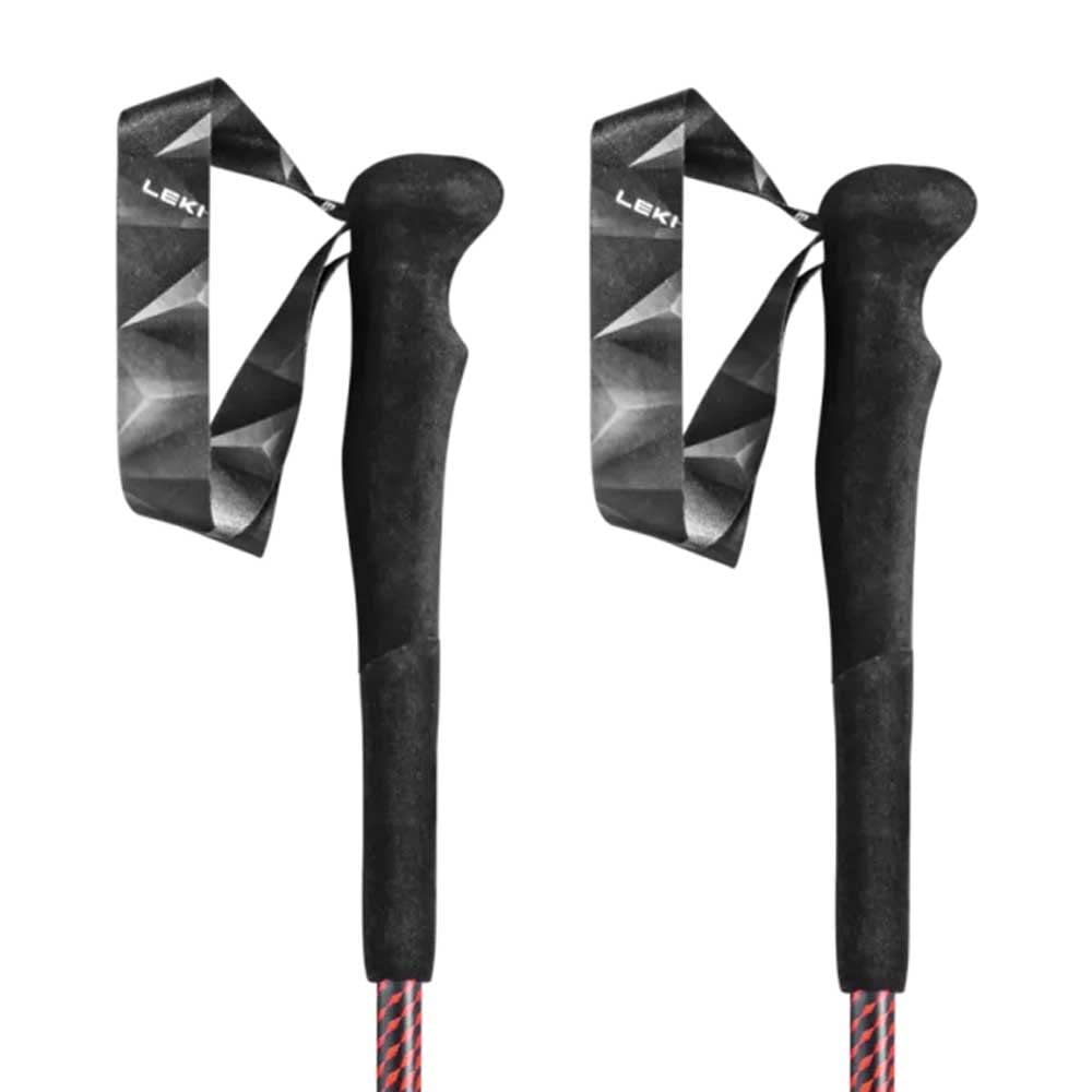 Leki Neotrail FX.One Superlite, rosso acceso/giallo fluo/carbonio naturale