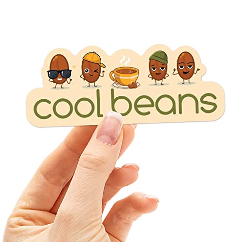 Cool Beans Coffee Sticker - Tumbler Vinyl Decal