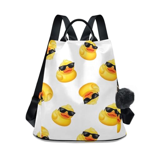Sac à dos canards jaunes voyage cool et mignon avec fermeture éclair