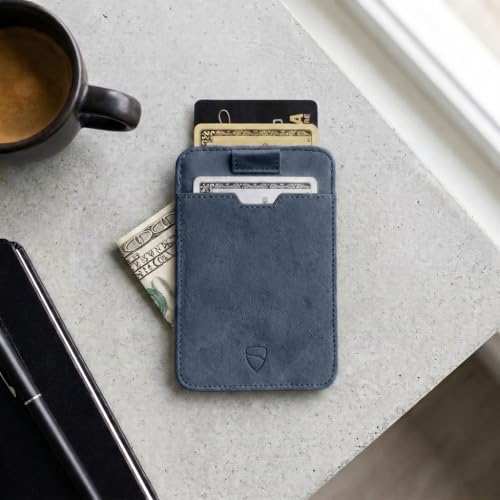 Image of Vaultskin CHELSEA Mens RFID Blocking Slim Leather Card Wallet - Minimalist Front Pocket Cardholder