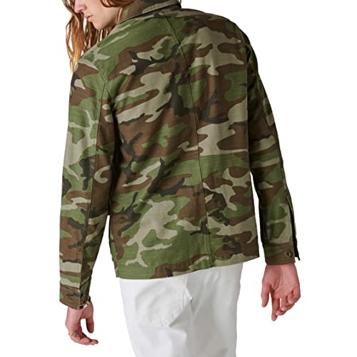 Image of Lucky Brand Men's Slub Twill Military Jacket