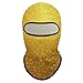 Fashion Breathable Beautiful Gold Bling Glitter Sparkles Pattern Full Face Mask, Sun Protection Ski Mask, Face Cover for Outdoor Motorcycle Riding Sports