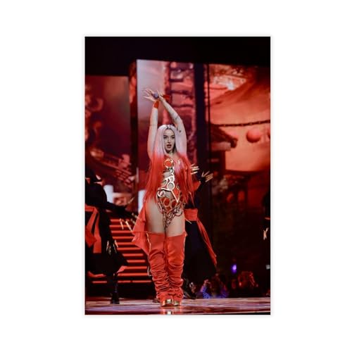 zxjwcm Póster musical de Lola Índigo en lienzo, decoración de...