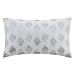 INK+IVY Nadia Dot Metallic Embroidery Oblong Pillow, Silver