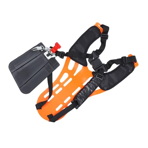 TOYANDONA 1pezzi Cinghia per Decespugliatore Realizzata in Acciaio Plastica e Imbottitura Comoda per Ridurre Affaticamento delle Spalle Adatta per Tagliaerba Decespugliatori e Altri Utensili