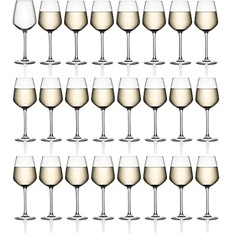 Cristal D'Arques White Wine Glasses - Set of 24 - Height 20 x Width 7.9cm, 300ml Cover