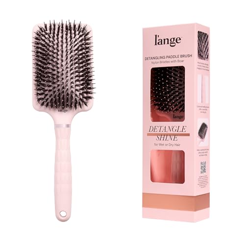 L'ANGE HAIR Detangling Paddle Brush | Nylon & Boar Bristles