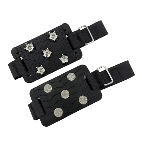 Picos para zapatos, 80 g, crampones de senderismo ligeros antideslizantes, agarres de tracción de nieve para invierno, tacos de tracción de hielo para escalada, senderismo, al aire