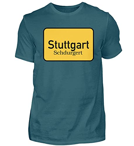 T-shirt Stuttgart Schdurgert homme bleu M aux finitions haut de gamme