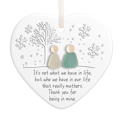 Outdoor Christmas Decorations, Stocking Stuffers for Men Memorial Christmas Ornament Xmas Ornaments Christmas Window Decorations Gifts Thank You