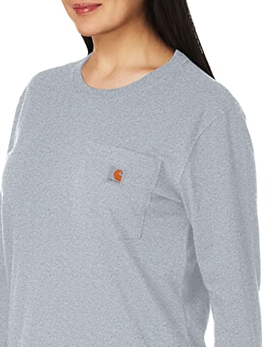 Image of Carhartt Women's 103244 Women's WK126 Workwear Pocket Long Sleeve T-Shirt