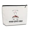 Kdxpbpz Golf Makeup Bag – Team Gift for Lovers and Sports Enthusiasts, Inspirational Present for Women Golfers, Friendship Birthday Gift for Her Female Friend