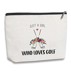 Kdxpbpz Golf Makeup Bag – Team Gift for Lovers and Sports Enthusiasts, Inspirational Present for Women Golfers, Friendship Birthday Gift for Her Female Friend