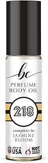 BIOCURA BC Perfume 218 Inspired by Emra Jasmine Bloom For Women & Men Replica Fragrance Body Oil Dupes Alcohol-Free Sample Travel Size Concentrated Long Lasting Roll-On 0.3 Fl Oz/10ml