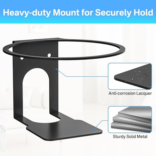 Metal Router Wall Mount Shelf for TP-Link Deco X20, X55, X55 Pro, X60, X68, XE75, XE75Pro, X90, PX50 Mesh WiFi 6 - Space Saving Router Mount Bracket Holder Stand for TP-Link Easy to Install, Black