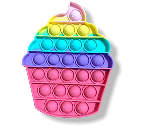 Pop It Cupcake Fidget Toy Brinquedo Antistress Bolha Mundo Xpress