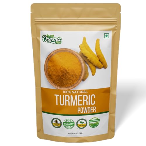 Organic Zing Turmeric Powder - 115 g / 4 oz | Finely Ground Turmeric Root for Cooking & DIY Food Recipes