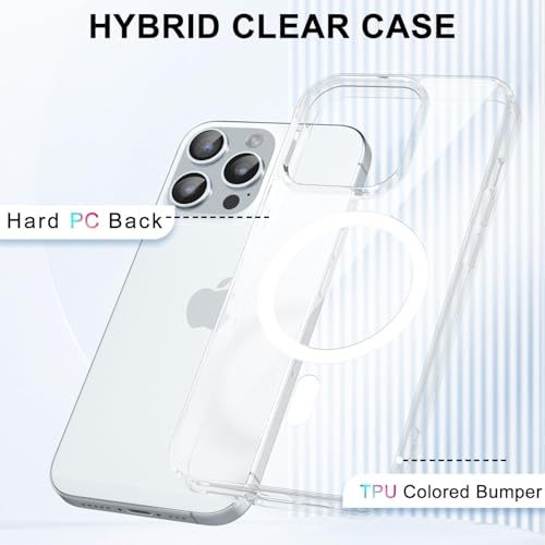 Image of Ultra-Hybrid Back Cover Case for iPhone 11 Pro Compatible with Wireless Charging | 360 Protection | Crystal Clear Hard Back Cover Case for iPhone 11 Pro (Clear Magsafe)