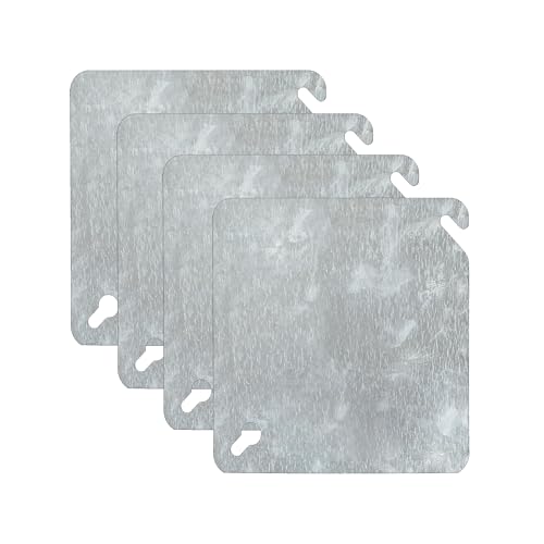 Metal Electrical Box Cover Plates (4 Pack)