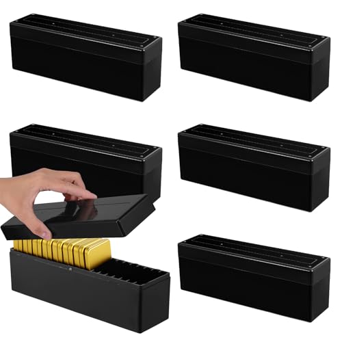 Caja plástica para almacenamiento de monedas x6 miniatura 1