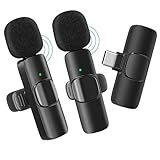 【Stecker & Spielen】 Das kabellose Lavalier-Mikrofon ist unglaublich einfach zu bedienen, da es keine Adapter, zusätzliche Apps oder Bluetooth-Verbindungen benötigt. Schließen Sie einfach den Empfänger an Ihr Gerät an, schalten Sie das Mikrofon ein und starten Sie die Aufnahme. Das Mikrofon wird automatisch verbunden und synchronisiert, sodass Sie sofort mit der Aufnahme beginnen können, ohne dass eine zusätzliche Einrichtung erforderlich ist.