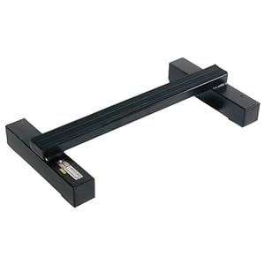 Power Systems Calf Raiz, Steel Bar for Standing Calf Raises and Dip Exercises, Black (67055)