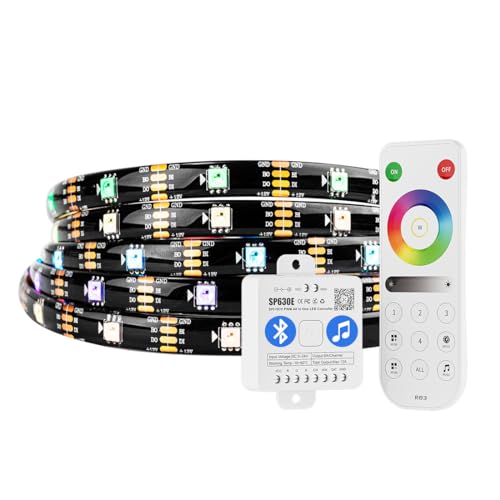 Tira LED RGB 16.4ft BTF-LIGHTING WS2815 con Control Remoto miniatura 1