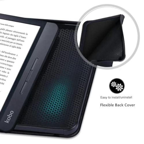 Image of Case for 6 inch Kobo Clara Colour /Clara BW /Clara 2E Premium PU Leather Cover for Kono Clara 2E Case /Clara Colour Case /Clara BW Case
