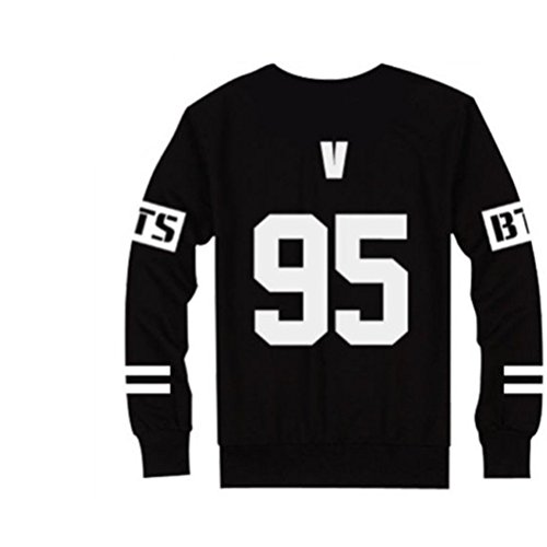 ALLKPOPER BTS Bangtan Boys Black Hoody Sweater Pullover (M, V)