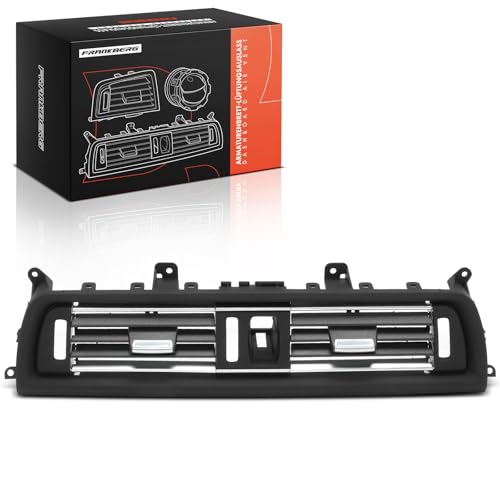 Frankberg Lüftungsgitter Luftdüse Düse Vorne Mitte Kompatibel mit 5er F10 Stufenheck 2009-2016 5er Touring F11 Kombi 2009-2017 Replace# 64229166885